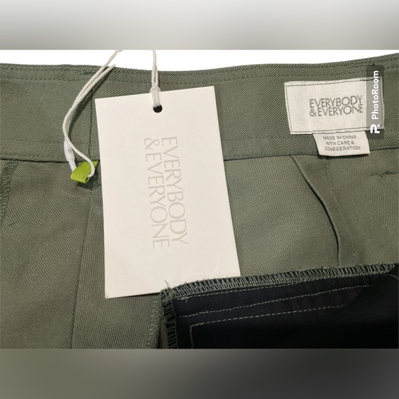 NWT Pants EVERYBODY & EVERYONE Ankle Derp Trouser , Color Olive,Size 12 - Picture 10 of 16
